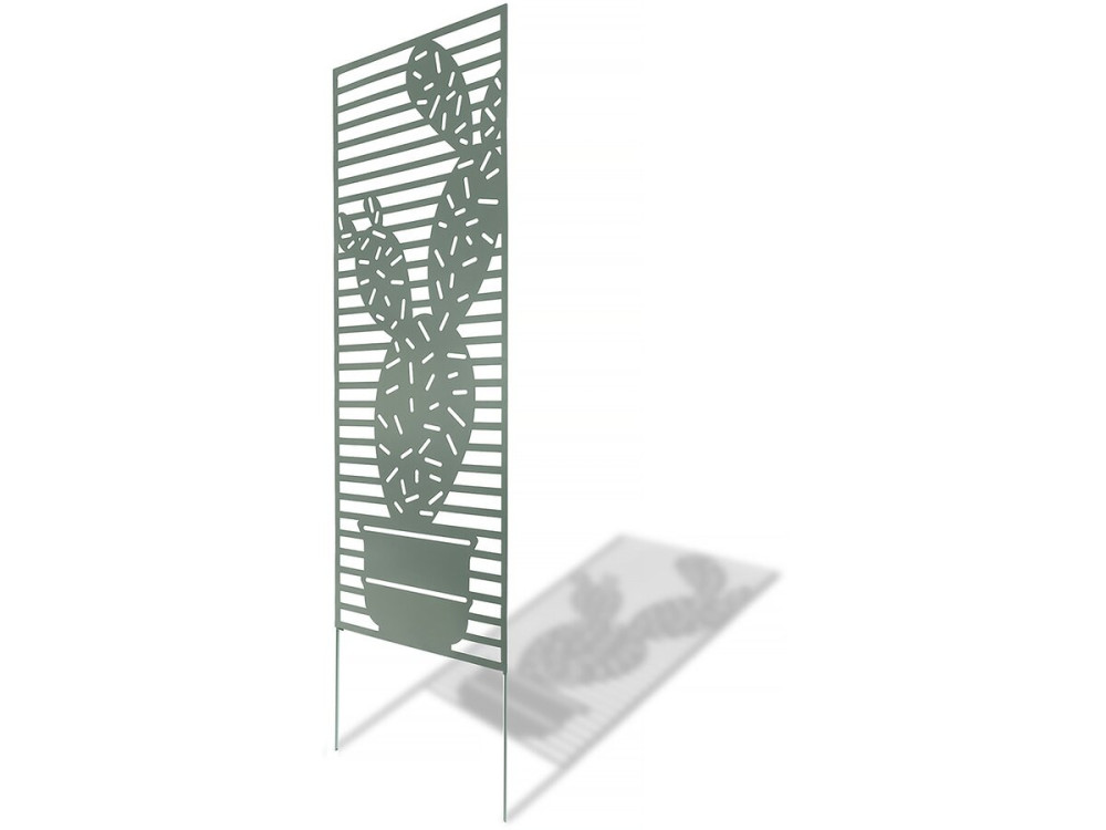 Panel decorativo - "Cactus" - Lote de 4 - 0,60 x 1,50 m - Verde