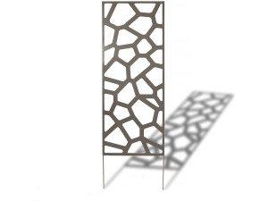 Panel decorativo - "Piedra" - Lote de 4 - 0,60 x 1,50 m - Topo