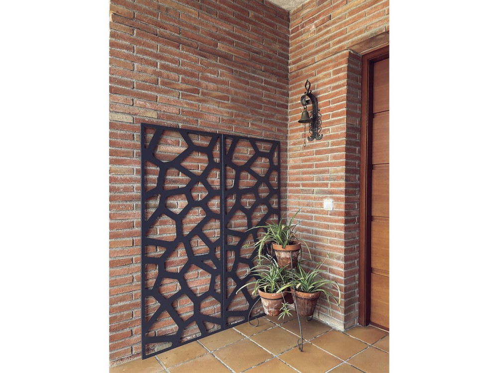 Panel decorativo - "Piedra" - Lote de 4 - 0,60 x 1,50 m - Topo