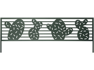 Cenefa - "Cactus" - Lote de 6 - 0,40 x 1,00 m - Verde