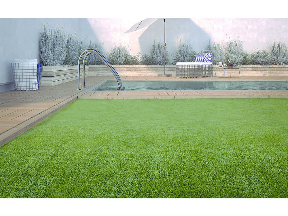 Césped sintético - " Verde Lubeck 7 " - 1 x 5 m - 7 mm - Verde