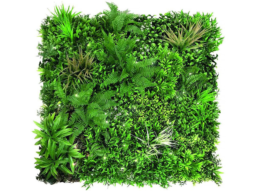 Señal de césped - "Vertical Sauvage Led" - Lote de 4 - 1,00 x 1,00 m - Verde
