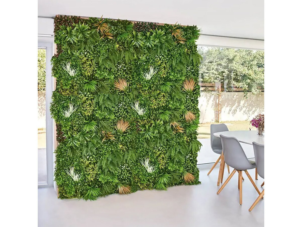 Señal de césped - "Vertical Sauvage Led" - Lote de 4 - 1,00 x 1,00 m - Verde