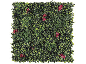 Panel de césped - "Villa vertical" - Lote de 4 - 1,00 x 1,00 m - Verde