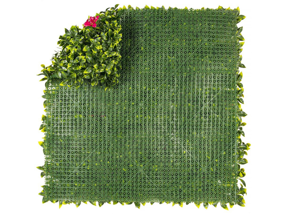Panel de césped - "Villa vertical" - Lote de 4 - 1,00 x 1,00 m - Verde