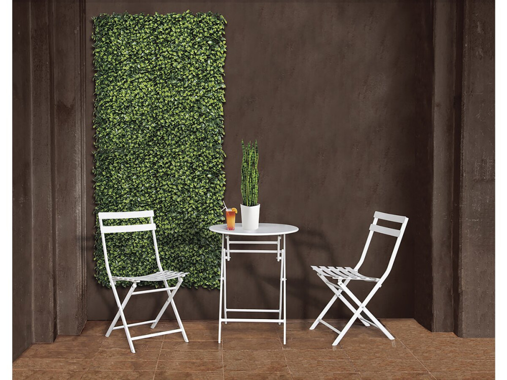 Panel de césped - "Lauro vertical" - Lote de 6 - 1,00 x 1,00 m - Verde