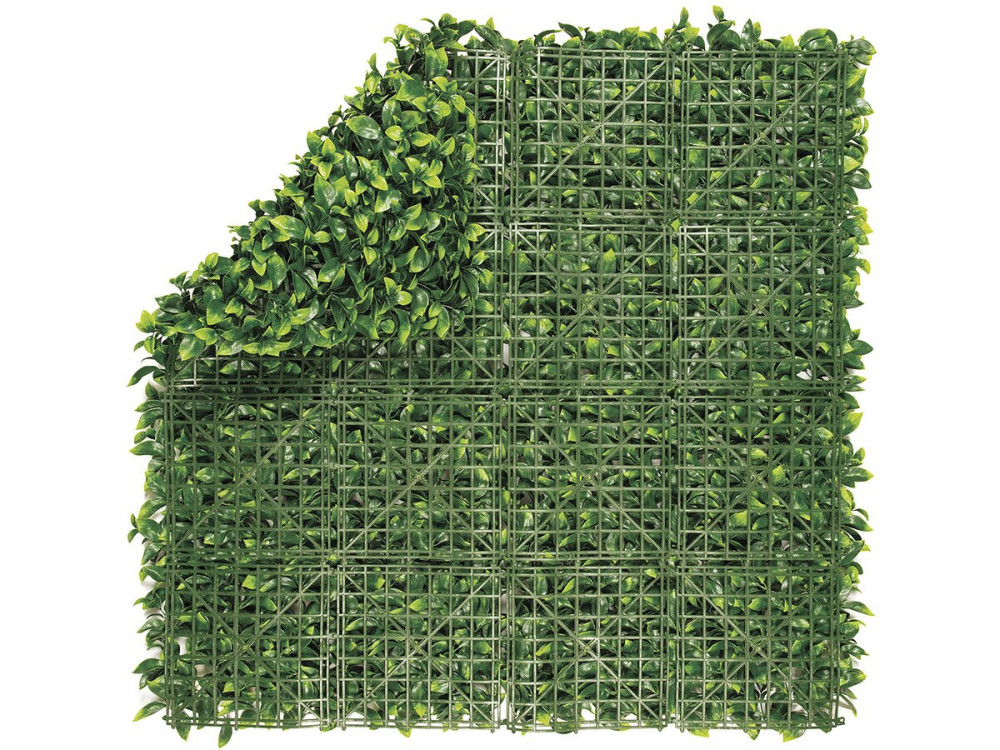 Panel de césped - "Lauro vertical" - Lote de 6 - 1,00 x 1,00 m - Verde
