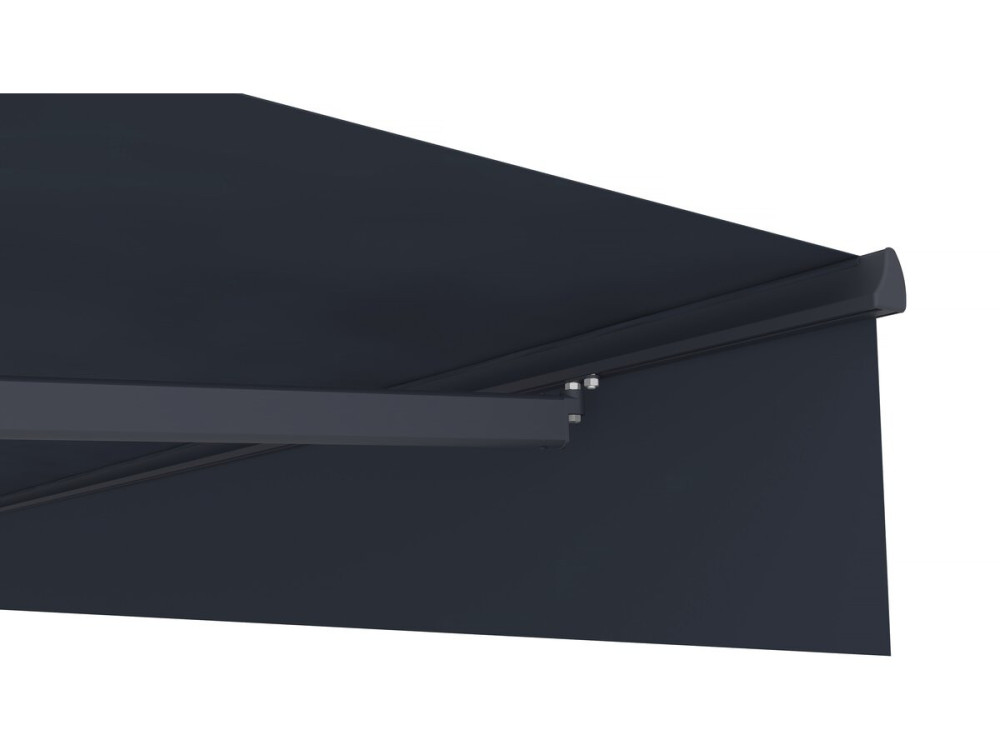 Toldo de aluminio retráctil motorizado "Ombra 4" 4 x 3 m - Gris antracita