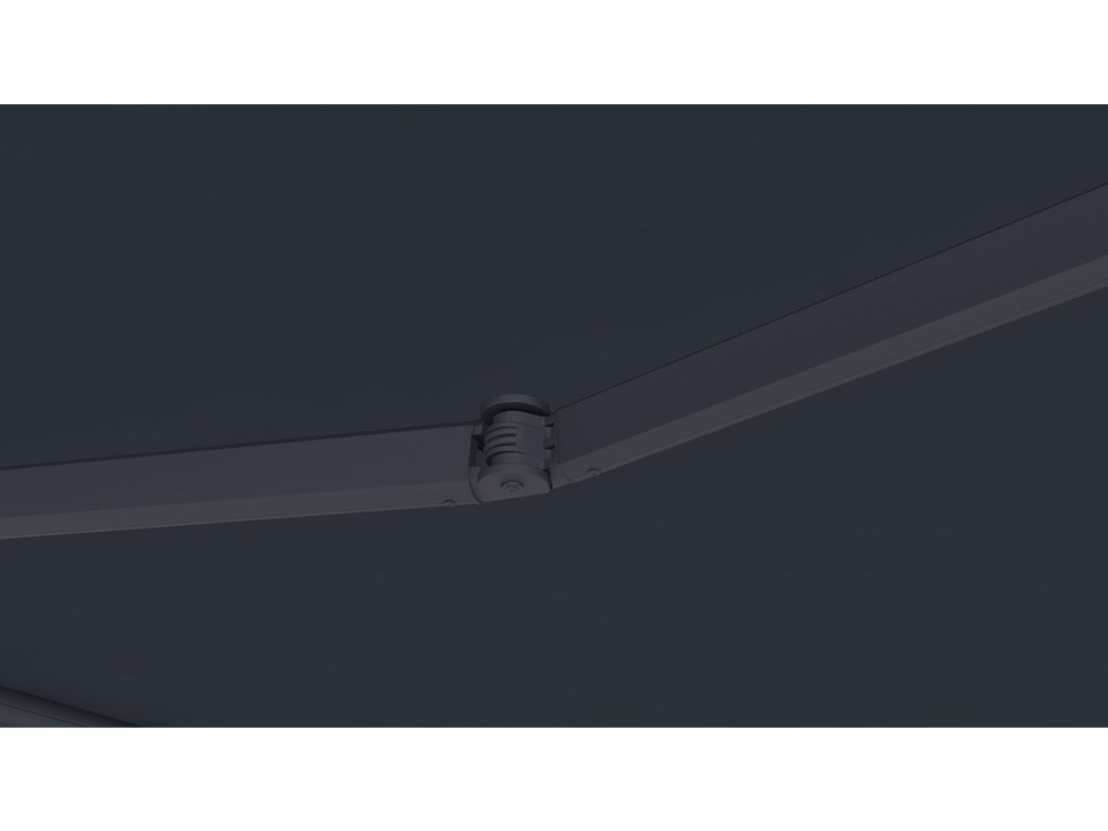 Toldo de aluminio retráctil motorizado "Ombra 4" 4 x 3 m - Gris antracita