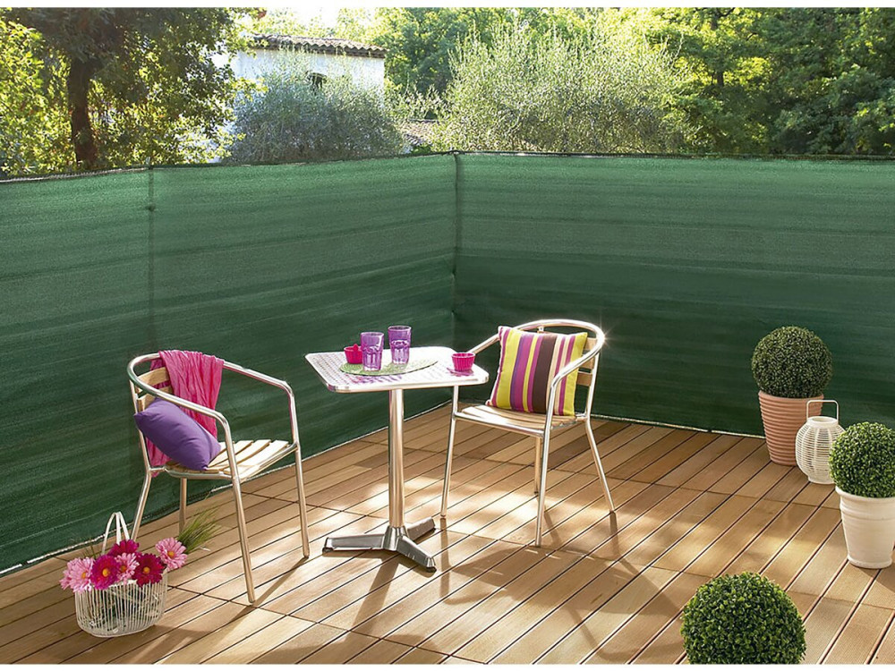 Esterilla tejida para ocultar la vista - «Supratex» - 1,20 x 25 m - Verde