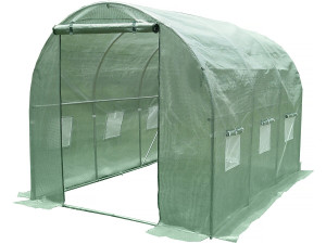 Túnel de invernadero para jardín «Lys» - 6 m² - 140 g - Verde