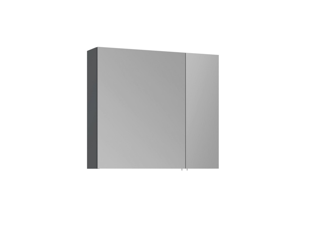 Mueble de baño con espejo «Side 80» - 79 x 16 x 66 cm - Antracita mate