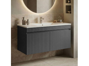 Mueble para lavabo «Tivoli 100» - 100 x 45 x 57 cm - Antracita mate 2