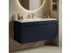 Mueble para lavabo «Tivoli 100» - 100 x 45 x 57 cm - Azul marino mate 2