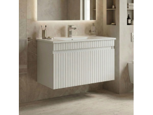 Mueble para lavabo «Tivoli 85» - 85 x 45 x 57 cm - Blanco mate 2
