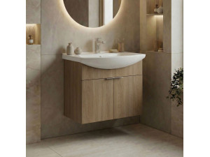 Mueble para lavabo «Purus 65» - 65 x 50 x 58 cm - Roble Sonomo 2