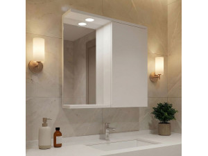 Mueble de baño con espejo «Purus 80» - 75 x 18 x 68 cm - Blanco 2
