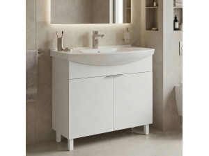 Mueble para lavabo «Purus 80» - 80 x 50 x 83 cm - Blanco 2
