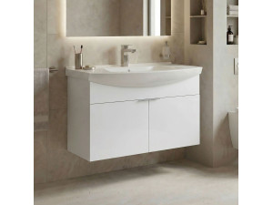 Mueble para lavabo «Purus 80» - 80 x 50 x 58 cm - Blanco 2