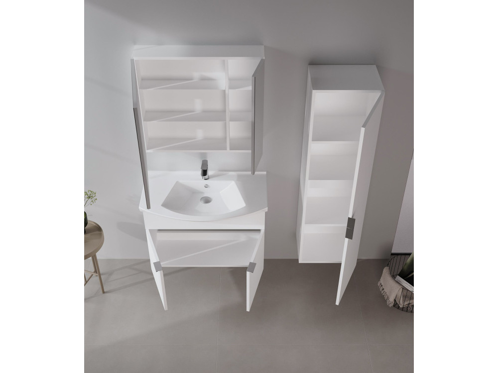 Mueble para lavabo «Purus 80» - 80 x 50 x 58 cm - Blanco
