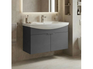 Mueble para lavabo «Purus 80» - 80 x 50 x 58 cm - Antracita mate 2