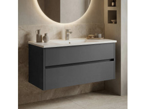 Mueble para lavabo «Side 100 v3» - 100 x 45 x 52 cm - Antracita mate 2