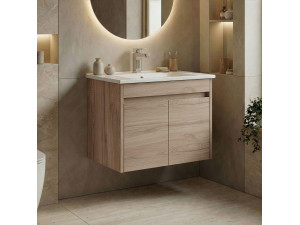 Mueble para lavabo «Side 65 v2» - 65 x 45 x 52 cm - Roble 2