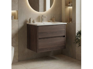 Mueble para lavabo «Side 65 v2» - 65 x 45 x 52 cm - Nogal oscuro 2