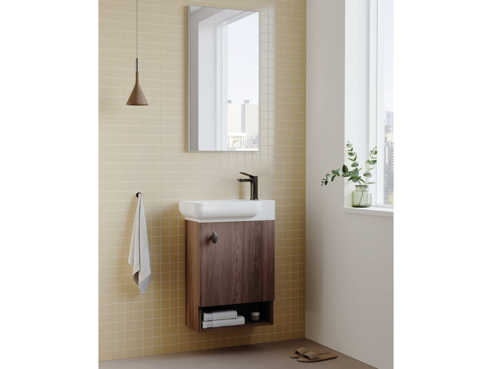 Espejo decorativo de madera «Begonya 45» -  cm - Cromo