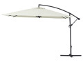Parasol de jardín en aluminio "Ilios 3" - cuadrada - 3 x 3 m -  Crudo - Crudo