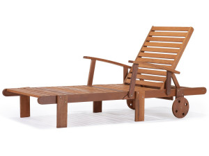 Tumbona de madera Tokyo - Marrón claro