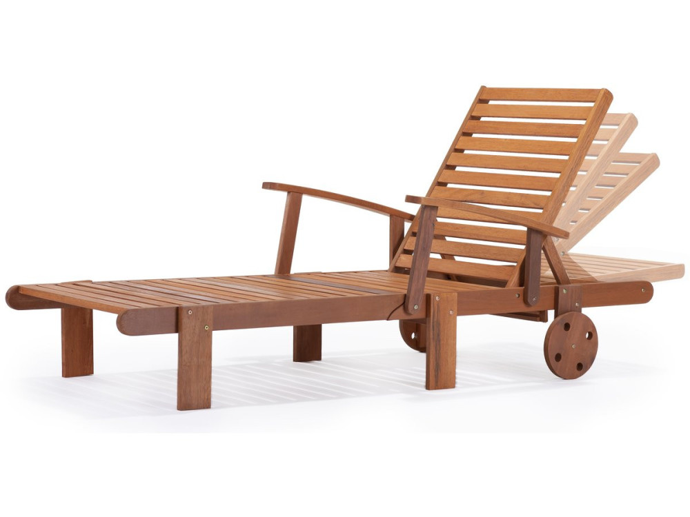 Tumbona de madera Tokyo - Marrón claro