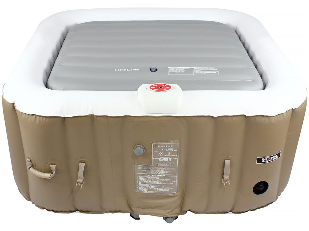 Funda cuadrada hinchable para spa de 4 personas - 180 cm