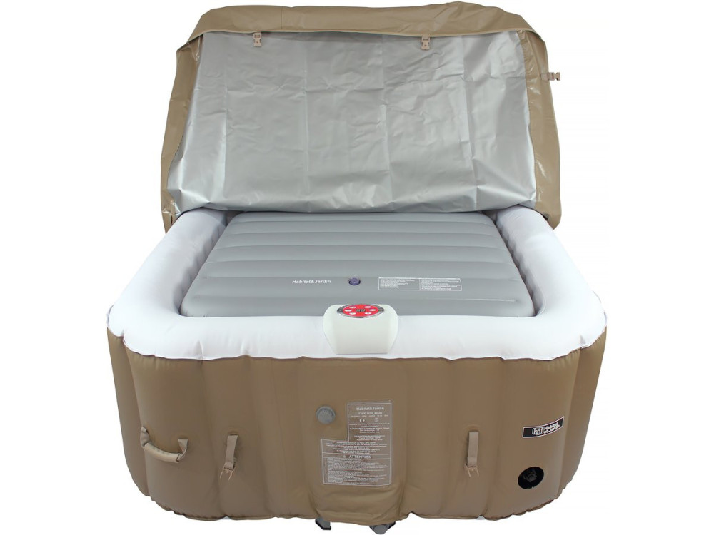 Funda cuadrada hinchable para spa de 4 personas - 180 cm