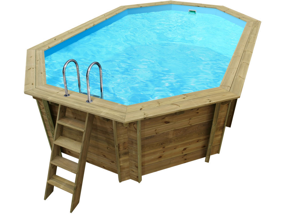 Piscina de madera "Cordoue" - 3.48 x 2.15 x 1.18 m