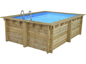 Piscina rectangular de madera "Caimanes 140" - 4,10 x 3,00 x 1,39 m