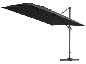 Parasol Lateral de jardín Alu "Sun 3" - Cuadrado  Carré - 3 x 3 m - Lastres incluidos - Negro 2