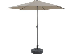 Parasol de Jardín Aluminio “Sol” – Crudo - Ø3m con base