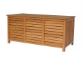 Baúl para jardin en madera "Macao" - 130 x 64 x 60 cm - Azul cielo - Marrón