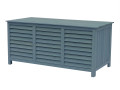 Baúl para jardin en madera "Macao"  - 130 x 64 x 60 cm - Antracita - Azul cielo