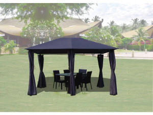 Lona y cortinas para Pergola "Rosita" - 3 x 4 m - Gris 2