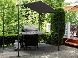 Cenador pérgola para barbacoa - 277 x 149 cm - Antracita 2