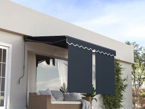 Toldo "Shadow" con faldón de aluminio 2 x 3 m - Gris antracita 2