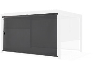 Estor enrollable para pérgola - 370 x 204 cm - Antracita