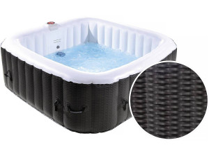 Spa hinchable Nice en PVC - 6 plazas - Marron/crema