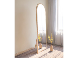 Espejo de madera "Emma" - 50 x 160 cm - Beige 2