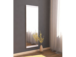 Espejo de madera "Azus" - 40 x 120 cm - Blanco 2