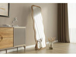 Espejo de madera "Aror" - 50 x 160 cm - Marrón 2