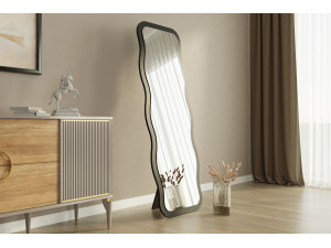 Espejo de madera "Aror" 50 x 2,2 x 160 cm - Negro 2