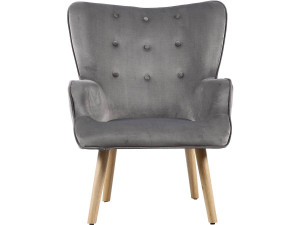 Sillón estilo escandinavo "Odense" -  73 x 81 x 92.5 cm - Gris 2